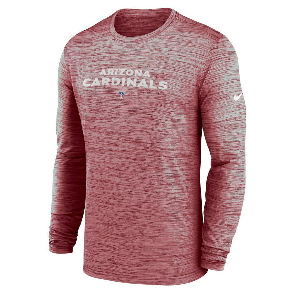 Nike Arizona Cardinals Sideline Team Velocity Performance Long Sleeve T-Shirt Cardinal