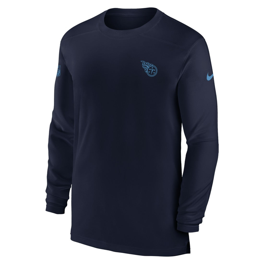 Nike Tennessee Titans Sideline Coach Performance Long Sleeve T-Shirt Navy