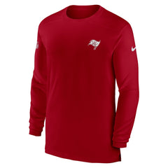 Nike Tampa Bay Buccaneers Sideline Coach Performance Long Sleeve T-Shirt Red