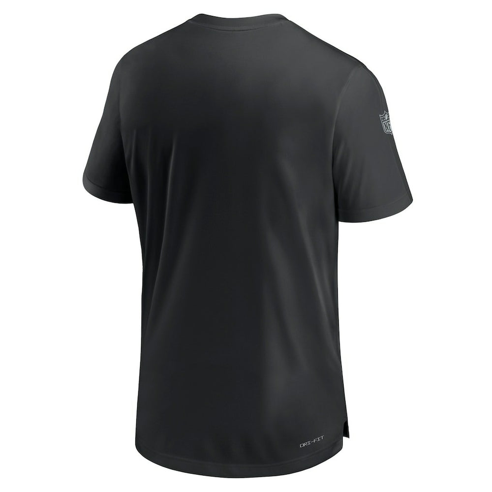 Nike Las Vegas Raiders Sideline Coach Performance T-Shirt Black