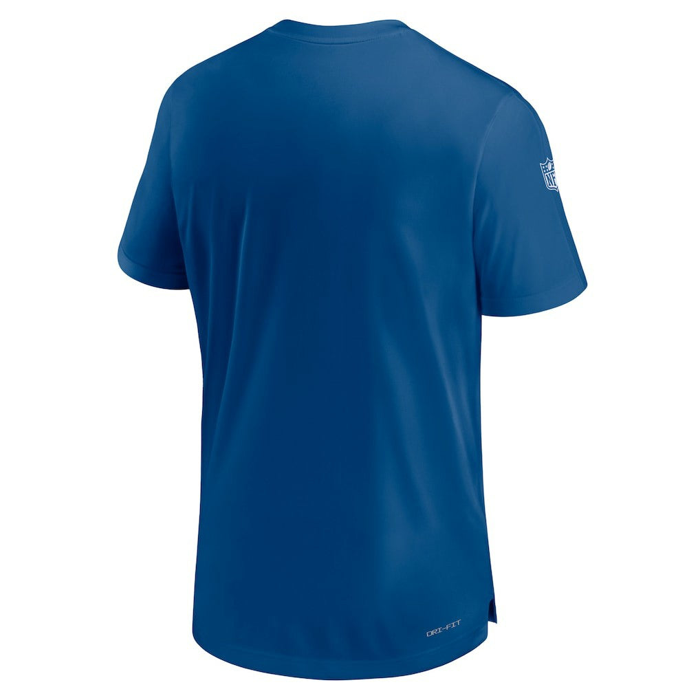 Nike Indianapolis Colts Sideline Coach Performance T-Shirt Royal
