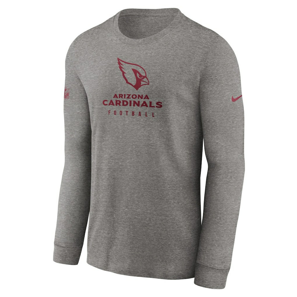 Nike Arizona Cardinals Sideline Performance Long Sleeve T-Shirt Heather Gray
