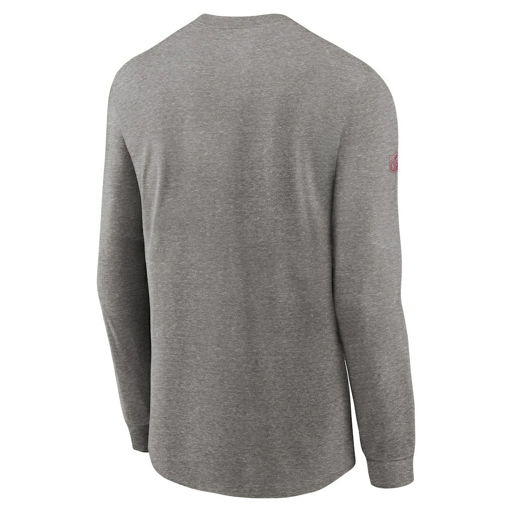 Nike Arizona Cardinals Sideline Performance Long Sleeve T-Shirt Heather Gray