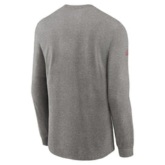 Nike Arizona Cardinals Sideline Performance Long Sleeve T-Shirt Heather Gray