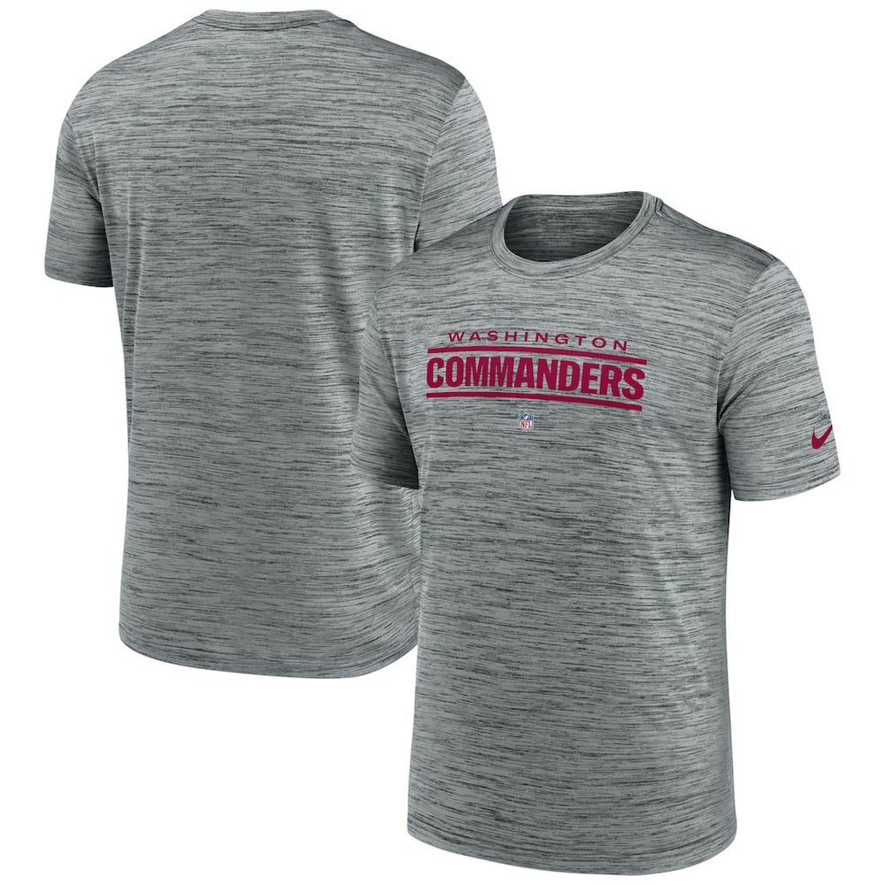 Nike Washington Commanders Velocity Performance T-Shirt Gray