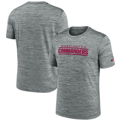 Nike Washington Commanders Velocity Performance T-Shirt Gray