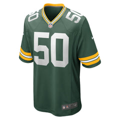 Nike Zach Tom Green Bay Packers Game Player Jersey Green