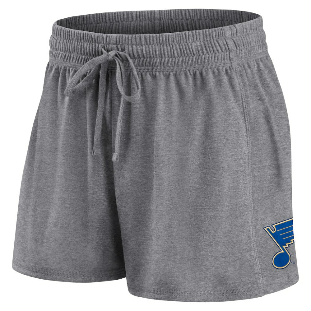 St. Louis Blues Fanatics Women's Script T-Shirt & Shorts Set - Blue/Gray - NHL 5025679