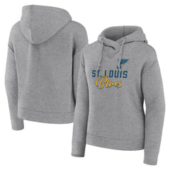 St. Louis Blues Fanatics Women's Script Favorite Pullover Hoodie - Heather Gray - NHL 5025711