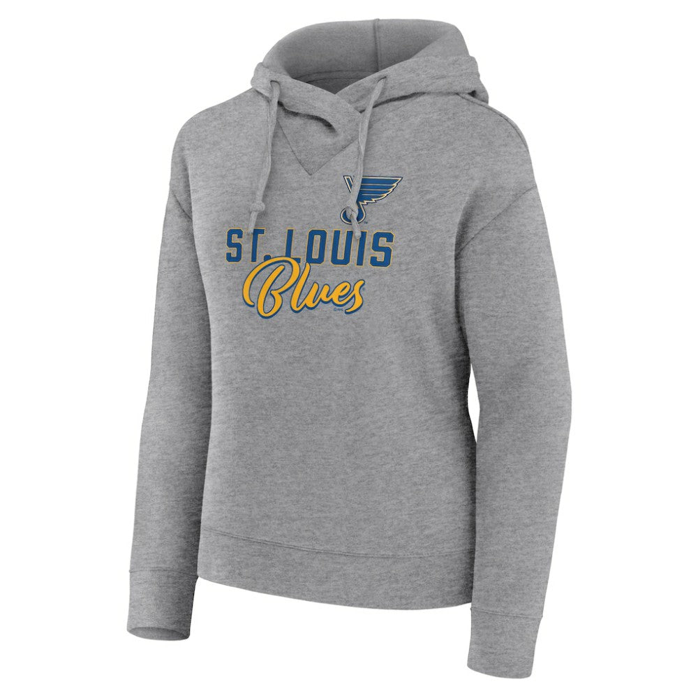St. Louis Blues Fanatics Women's Script Favorite Pullover Hoodie - Heather Gray - NHL 5025711