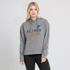 St. Louis Blues Fanatics Women's Script Favorite Pullover Hoodie - Heather Gray - NHL 5025711