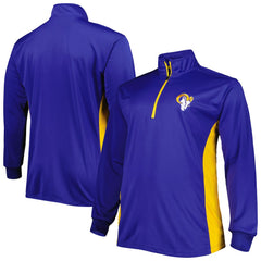 Los Angeles Rams Big & Tall Quarter-Zip Top Royal