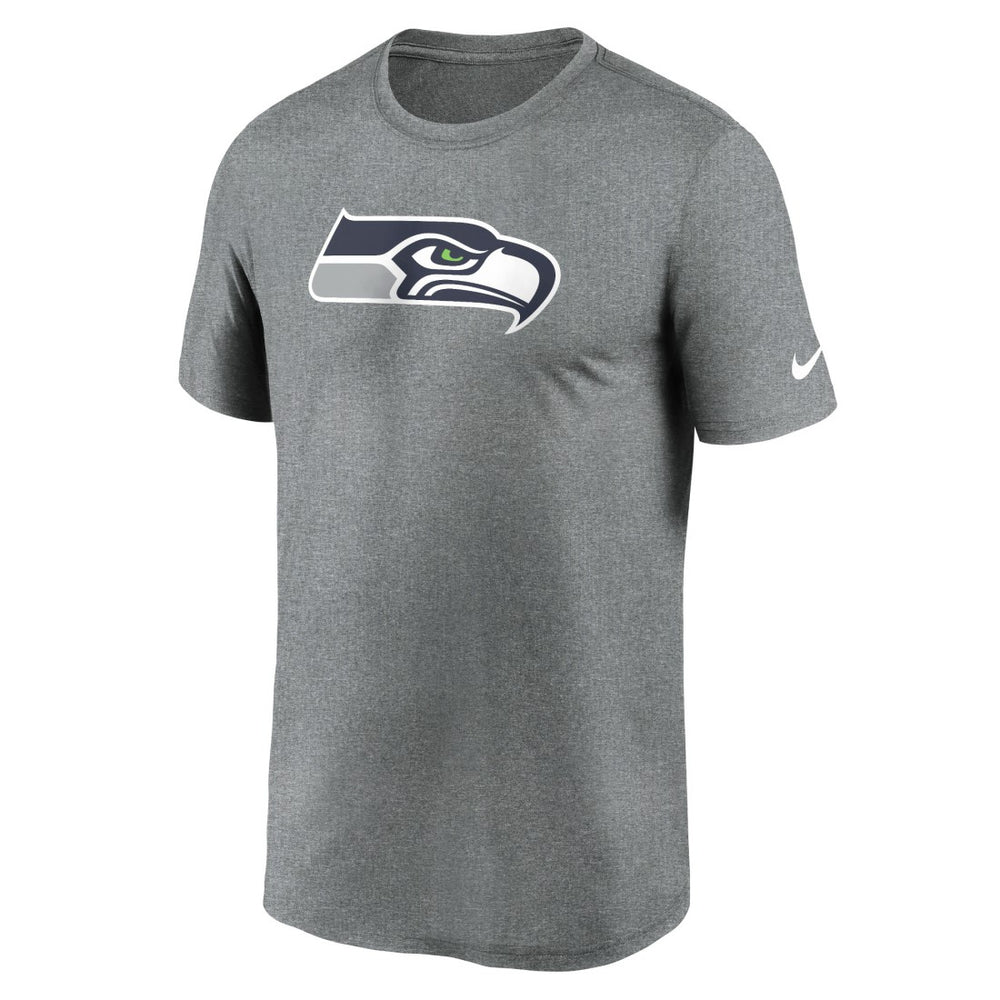 Nike Seattle Seahawks Primetime Legend Logo Performance T-Shirt Heather Charcoal