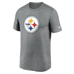 Nike Pittsburgh Steelers Primetime Legend Logo Performance T-Shirt Heather Charcoal