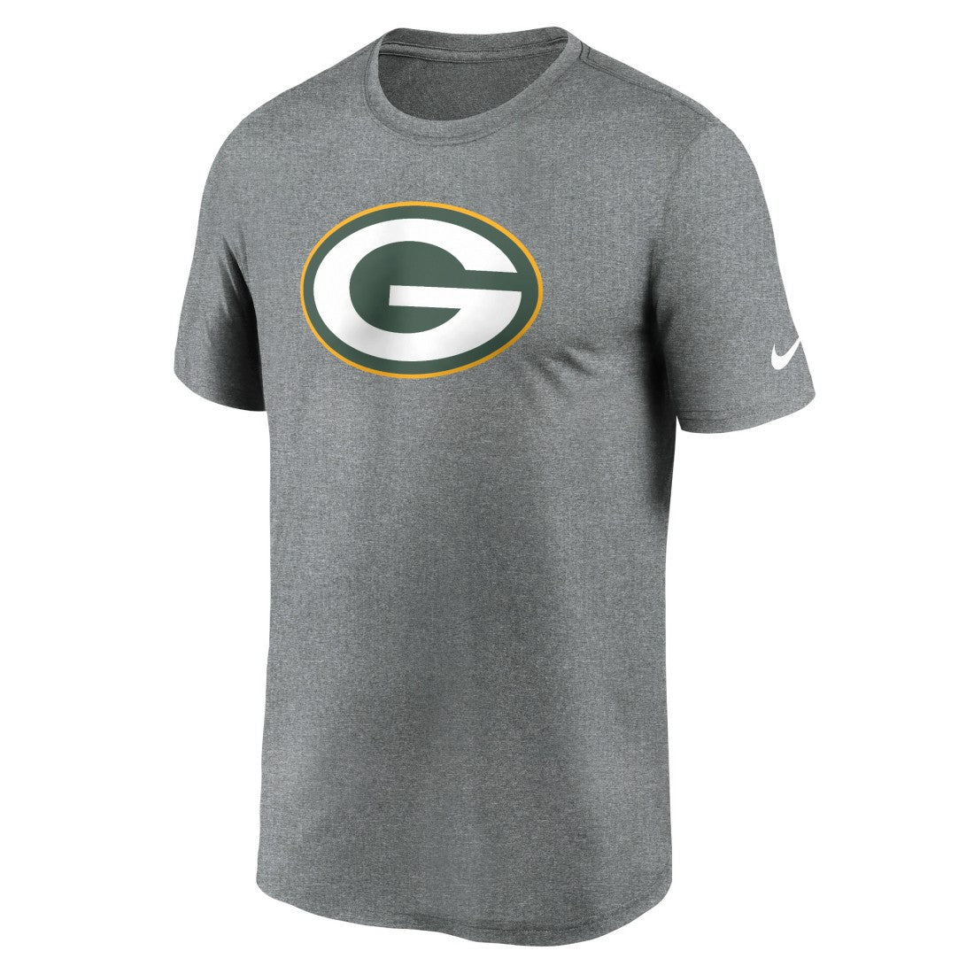 Nike Green Bay Packers Primetime Legend Logo Performance T-Shirt Heather Charcoal