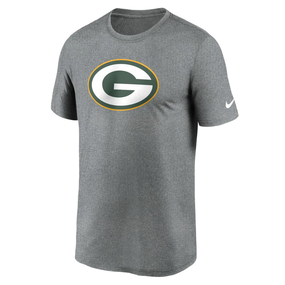 Nike Green Bay Packers Primetime Legend Logo Performance T-Shirt Heather Charcoal