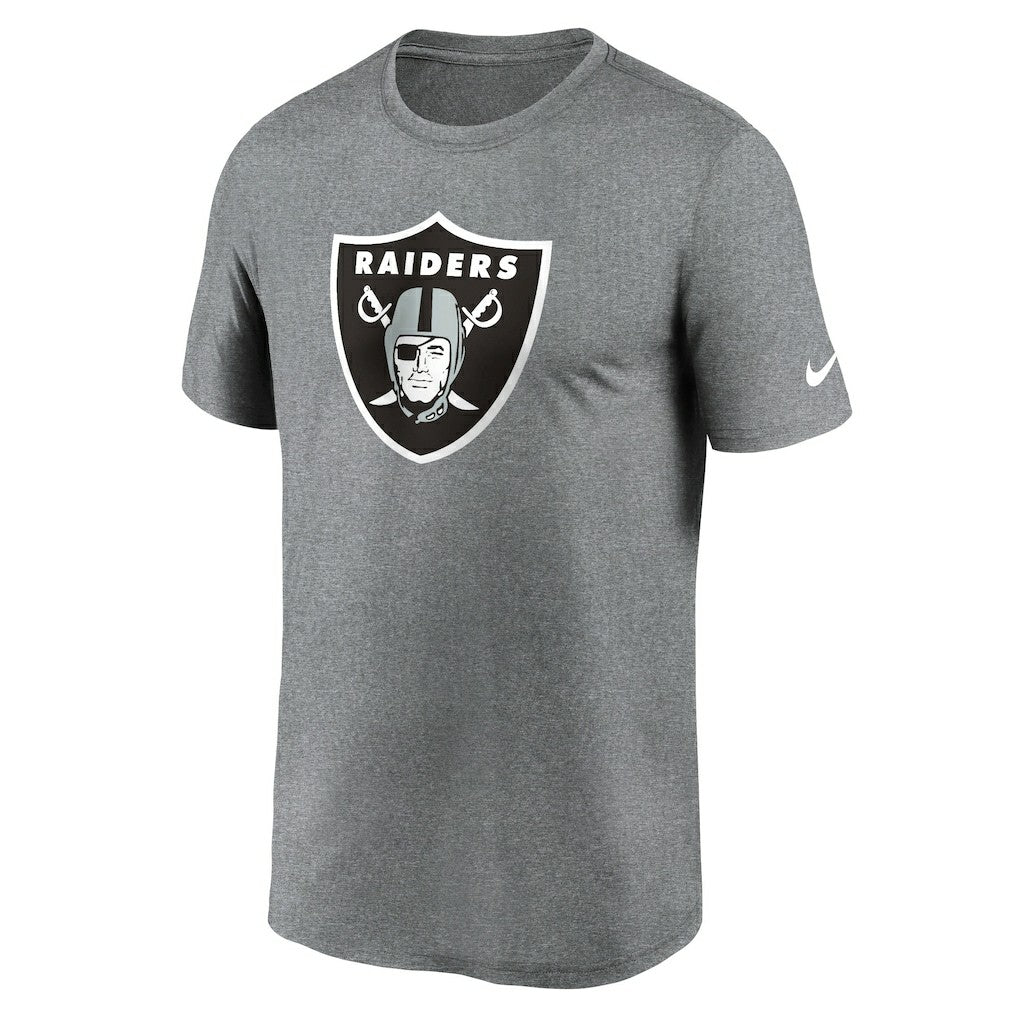 Nike Las Vegas Raiders Primetime Legend Logo Performance T-Shirt Heather Charcoal