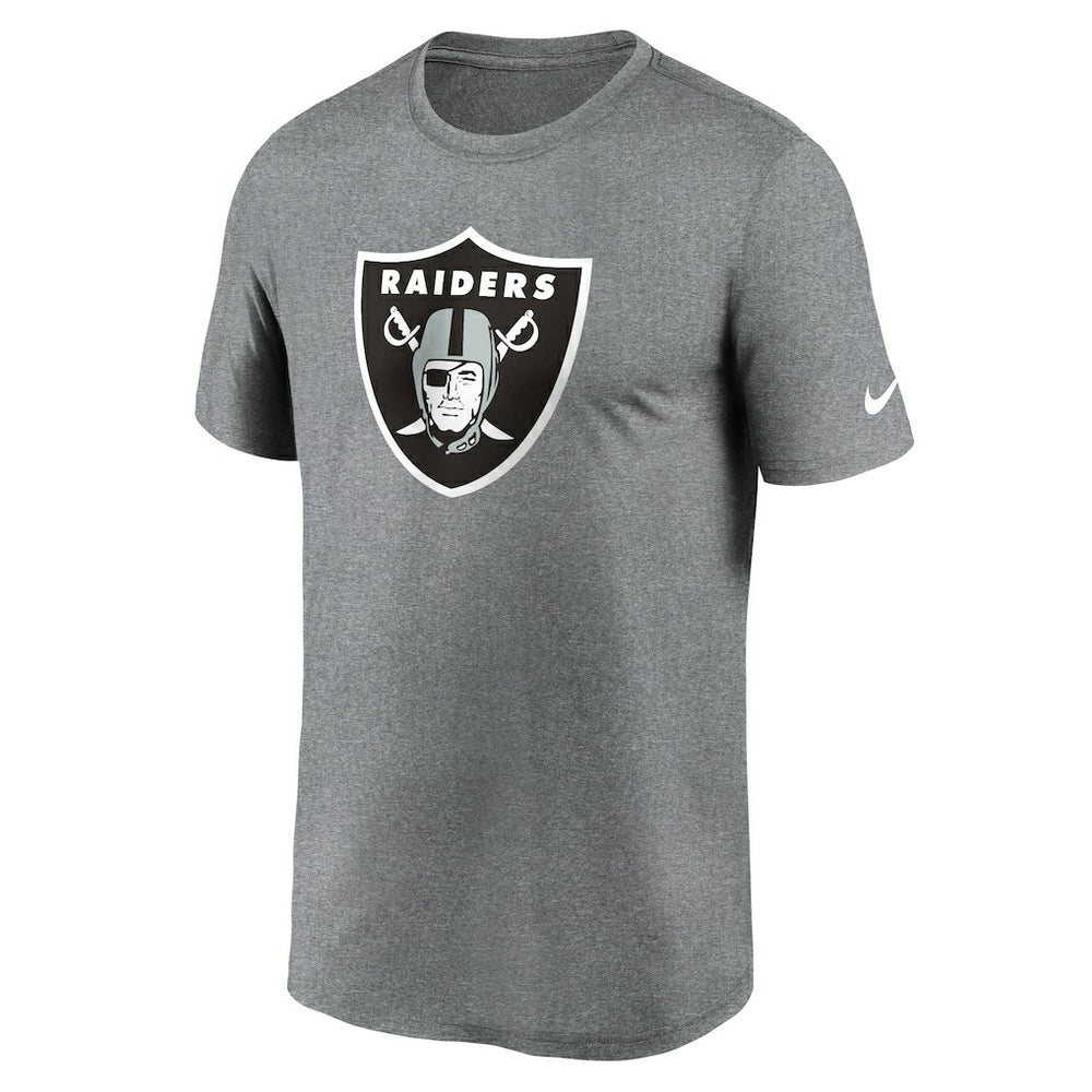 Nike Las Vegas Raiders Primetime Legend Logo Performance T-Shirt Heather Charcoal