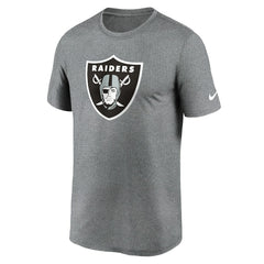 Nike Las Vegas Raiders Primetime Legend Logo Performance T-Shirt Heather Charcoal