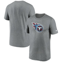 Nike Tennessee Titans Primetime Legend Logo Performance T-Shirt Heather Charcoal