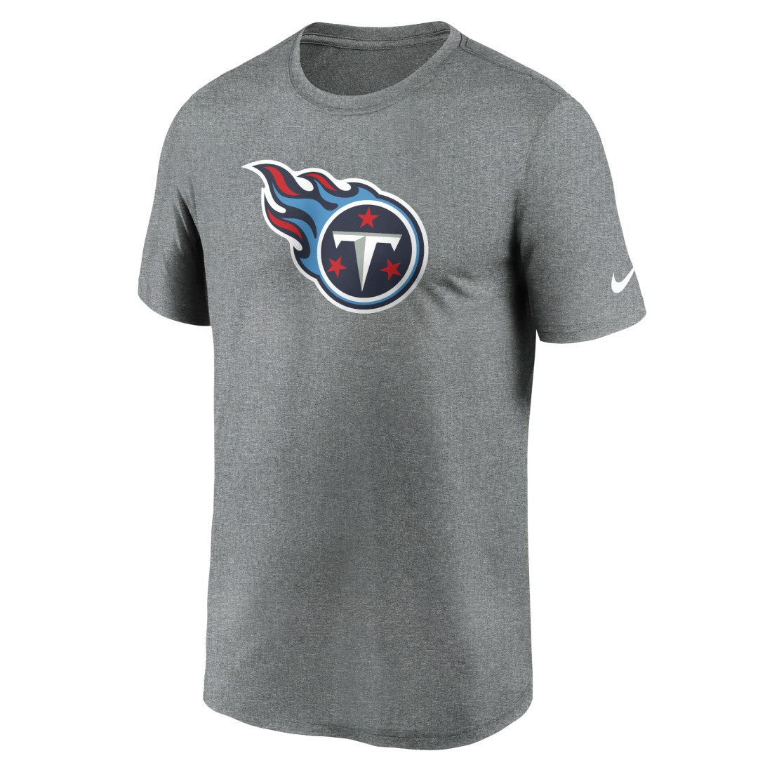 Nike Tennessee Titans Primetime Legend Logo Performance T-Shirt Heather Charcoal