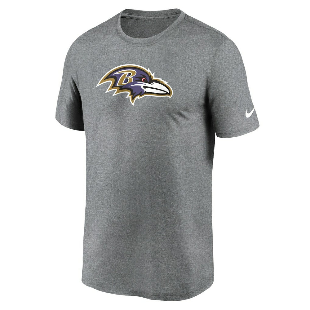 Nike Baltimore Ravens Primetime Legend Logo Performance T-Shirt Heather Charcoal