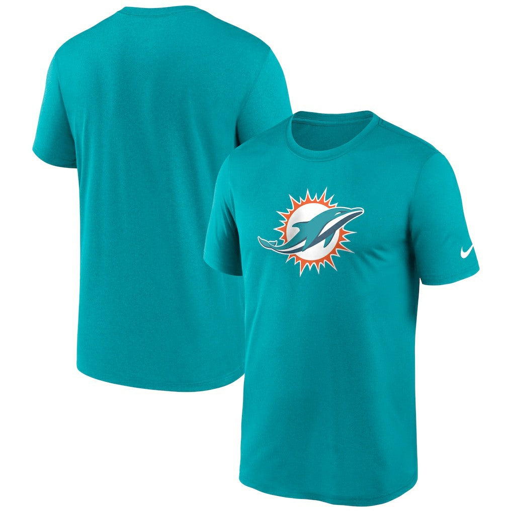 Nike Miami Dolphins Primetime Legend Logo Performance T-Shirt Aqua