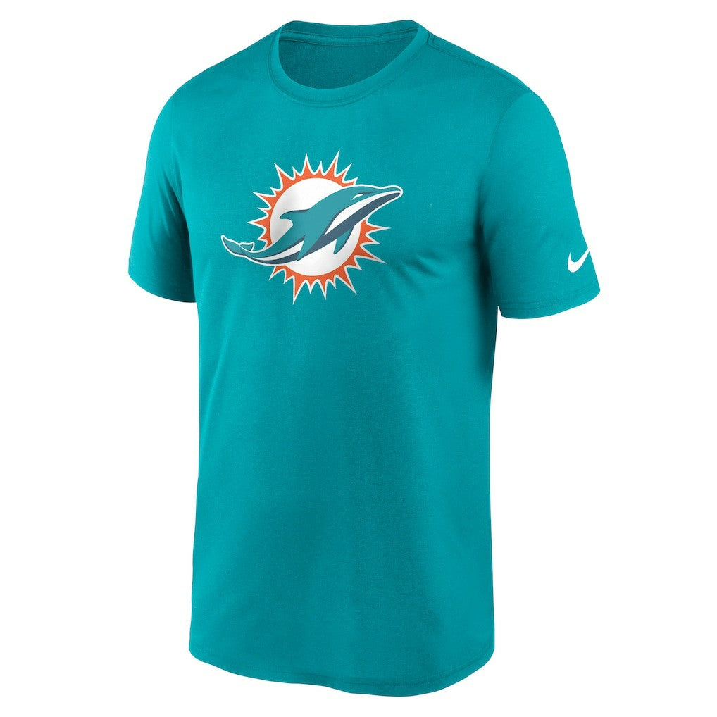Nike Miami Dolphins Primetime Legend Logo Performance T-Shirt Aqua