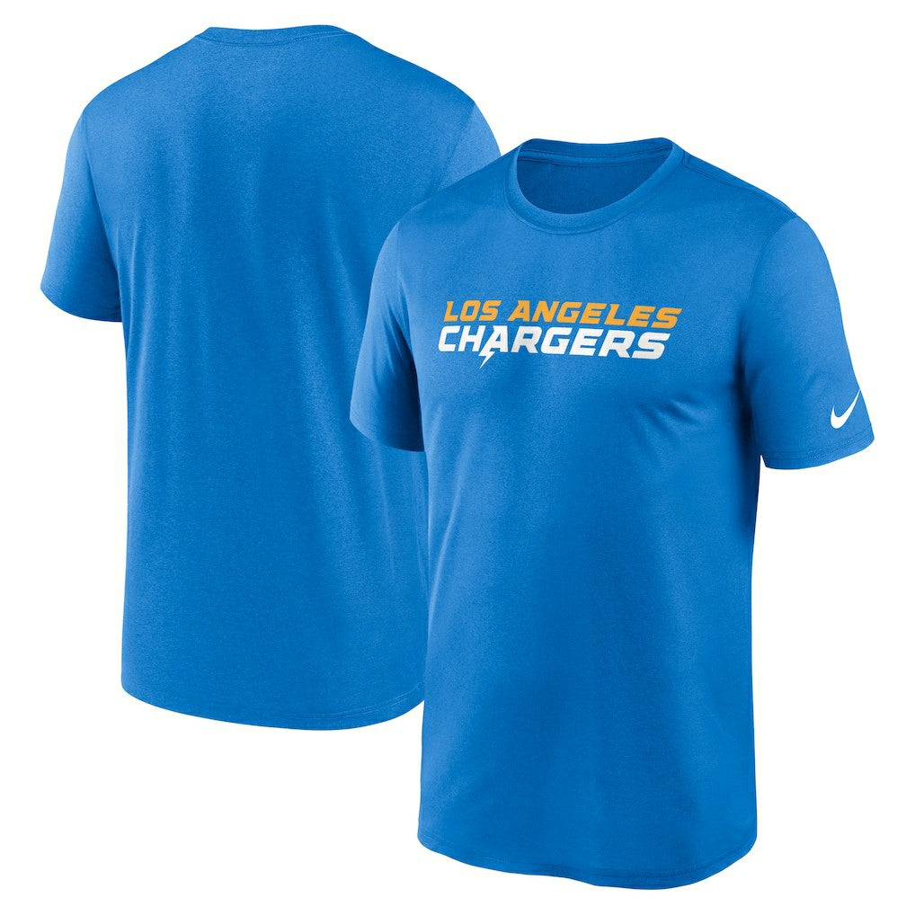 Nike Los Angeles Chargers Legend Wordmark Performance T-Shirt Powder Blue
