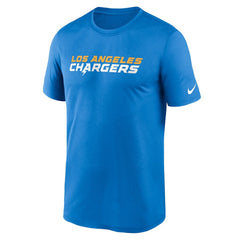 Nike Los Angeles Chargers Legend Wordmark Performance T-Shirt Powder Blue