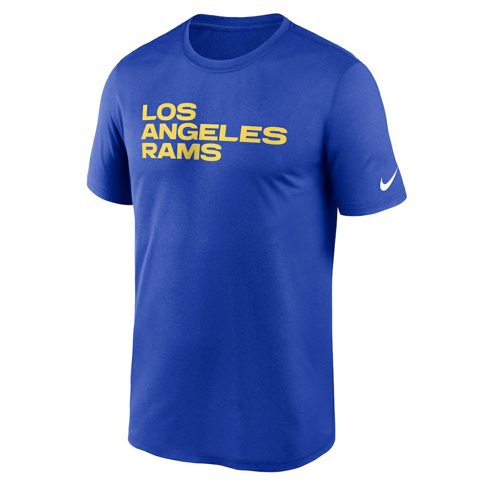 Nike Los Angeles Rams Legend Wordmark Performance T-Shirt Royal