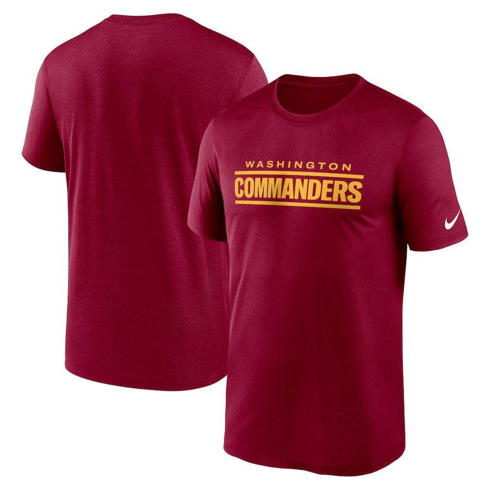 Nike Washington Commanders Legend Wordmark Performance T-Shirt Burgundy