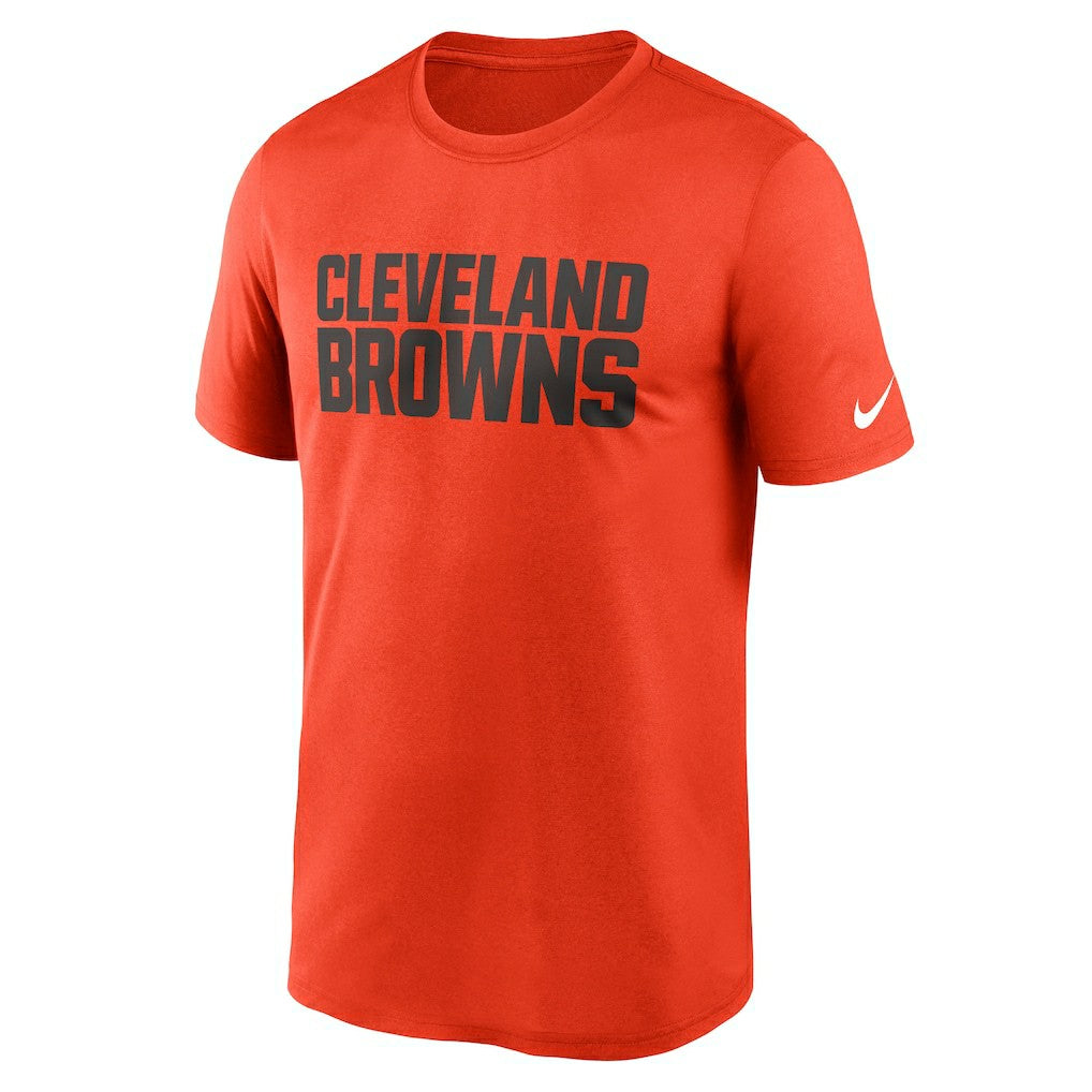 Nike Cleveland Browns Legend Wordmark Performance T-Shirt Orange