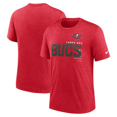 Nike Tampa Bay Buccaneers Team Tri-Blend T-Shirt Heather Red