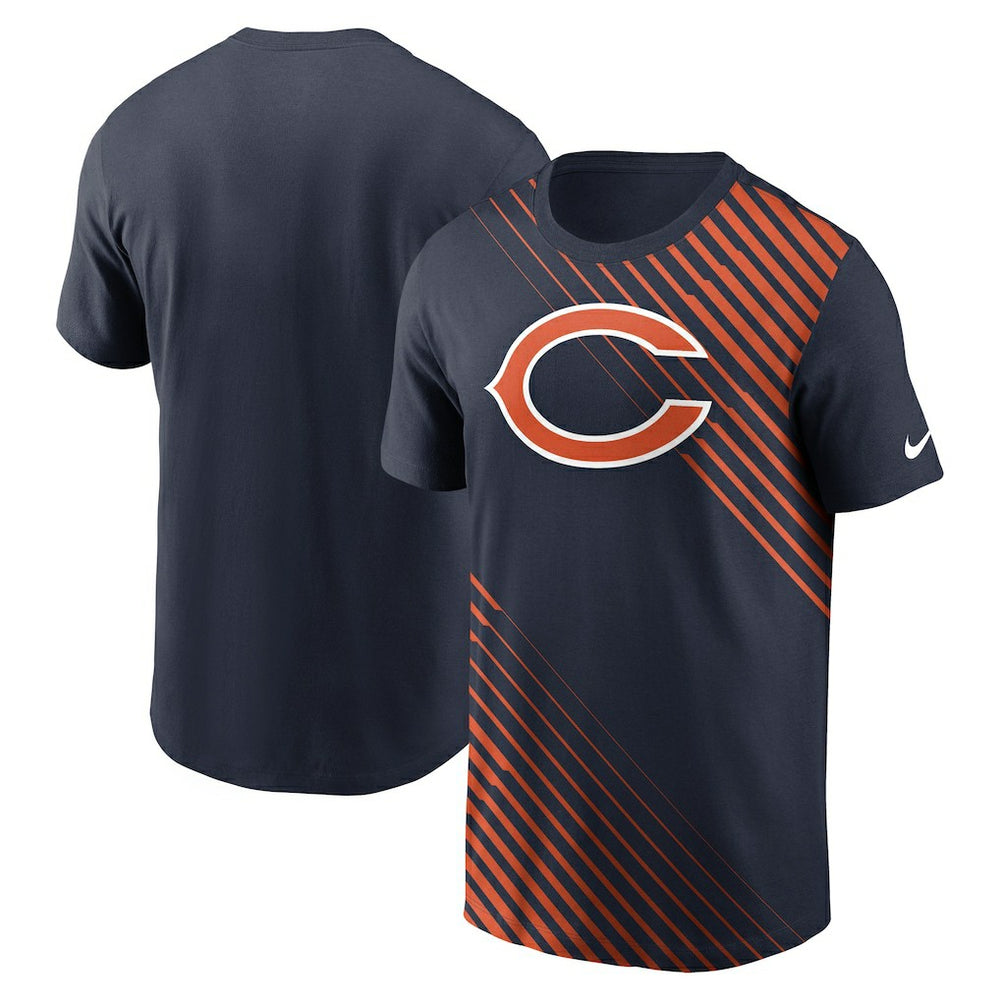 Nike Chicago Bears Yard Line Fashion Asbury T-Shirt Navy