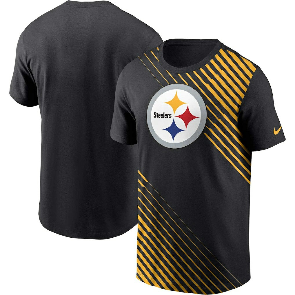 Nike Pittsburgh Steelers Yard Line Fashion Asbury T-Shirt Black