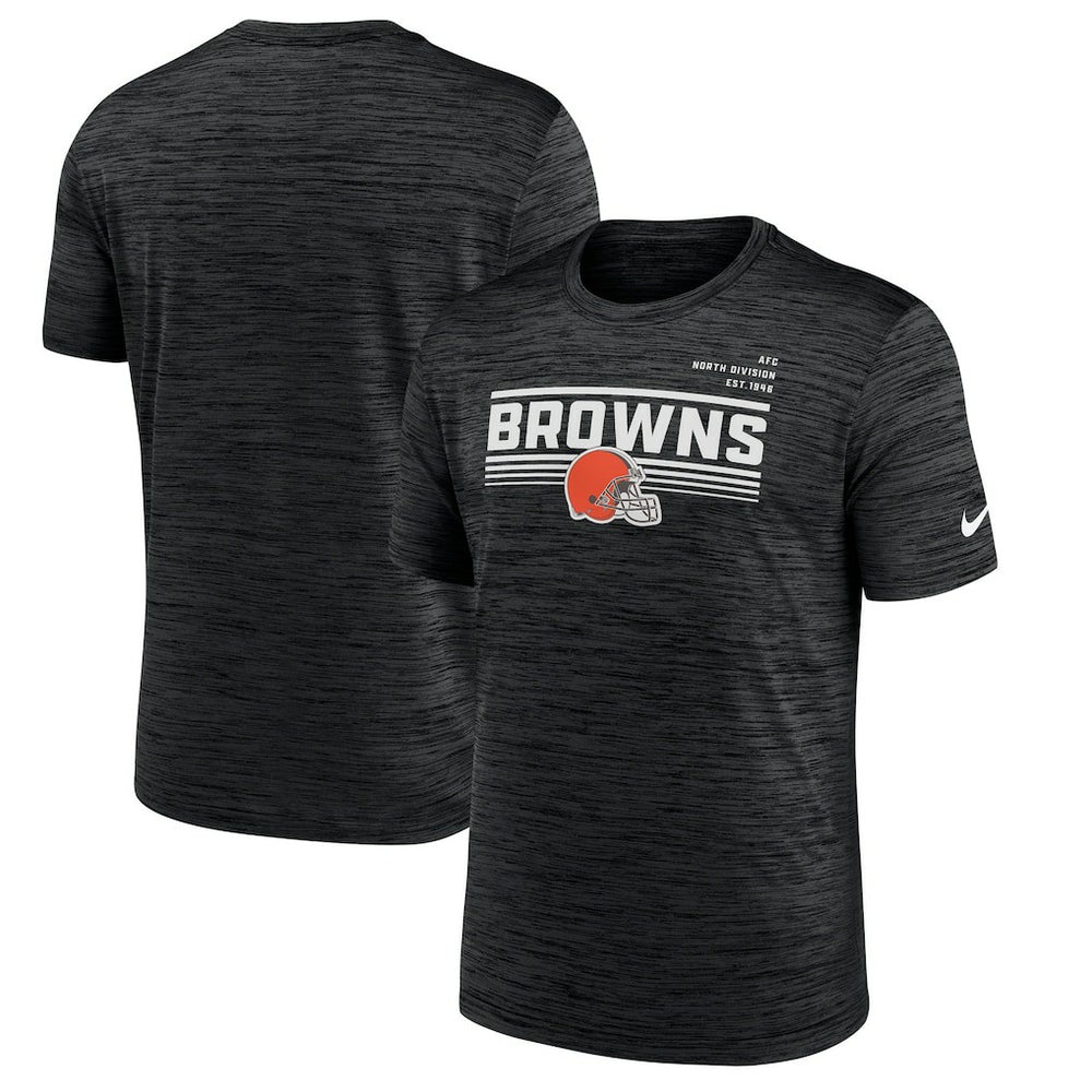 Nike Cleveland Browns Yardline Velocity Performance T-Shirt Anthracite
