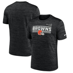 Nike Cleveland Browns Yardline Velocity Performance T-Shirt Anthracite