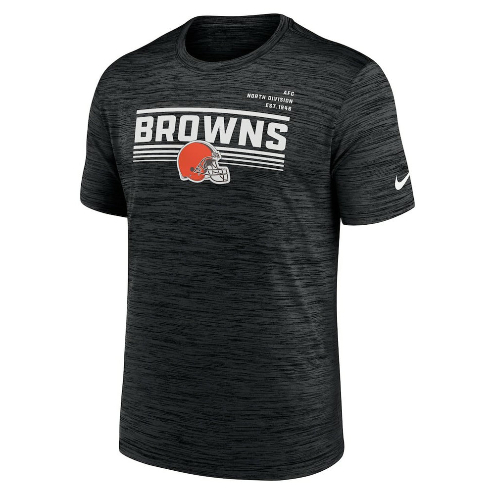 Nike Cleveland Browns Yardline Velocity Performance T-Shirt Anthracite