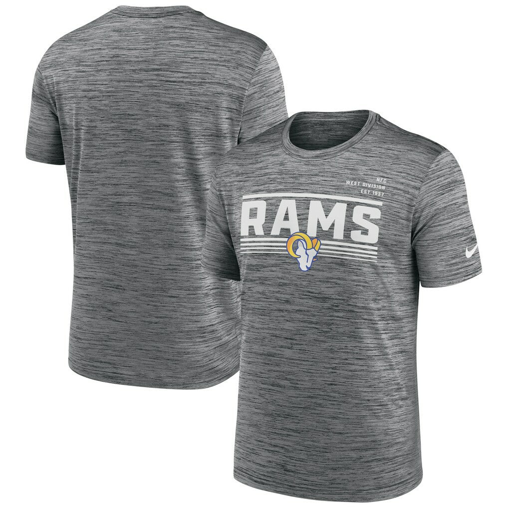 Nike Los Angeles Rams Yardline Velocity Performance T-Shirt Gray