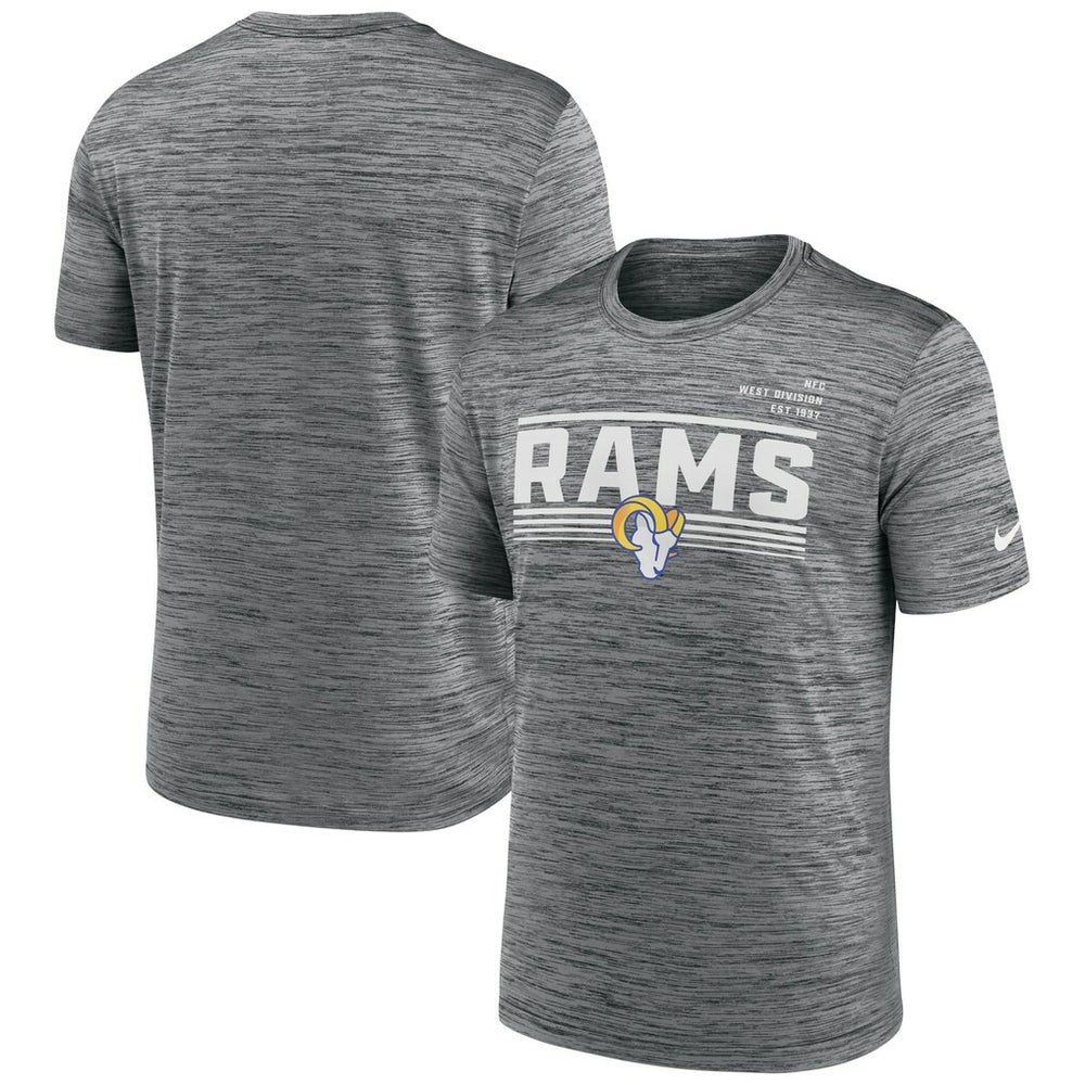 Nike Los Angeles Rams Yardline Velocity Performance T-Shirt Gray