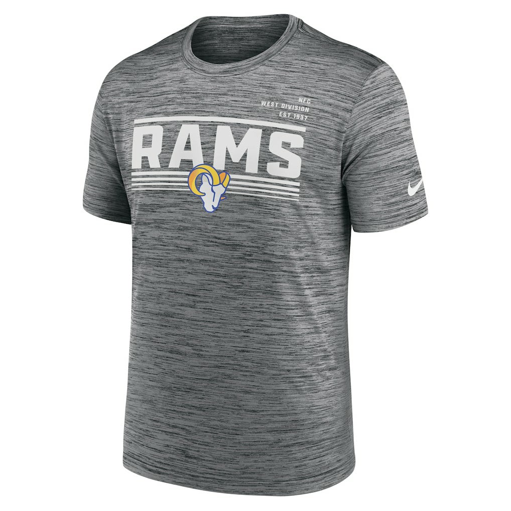 Nike Los Angeles Rams Yardline Velocity Performance T-Shirt Gray