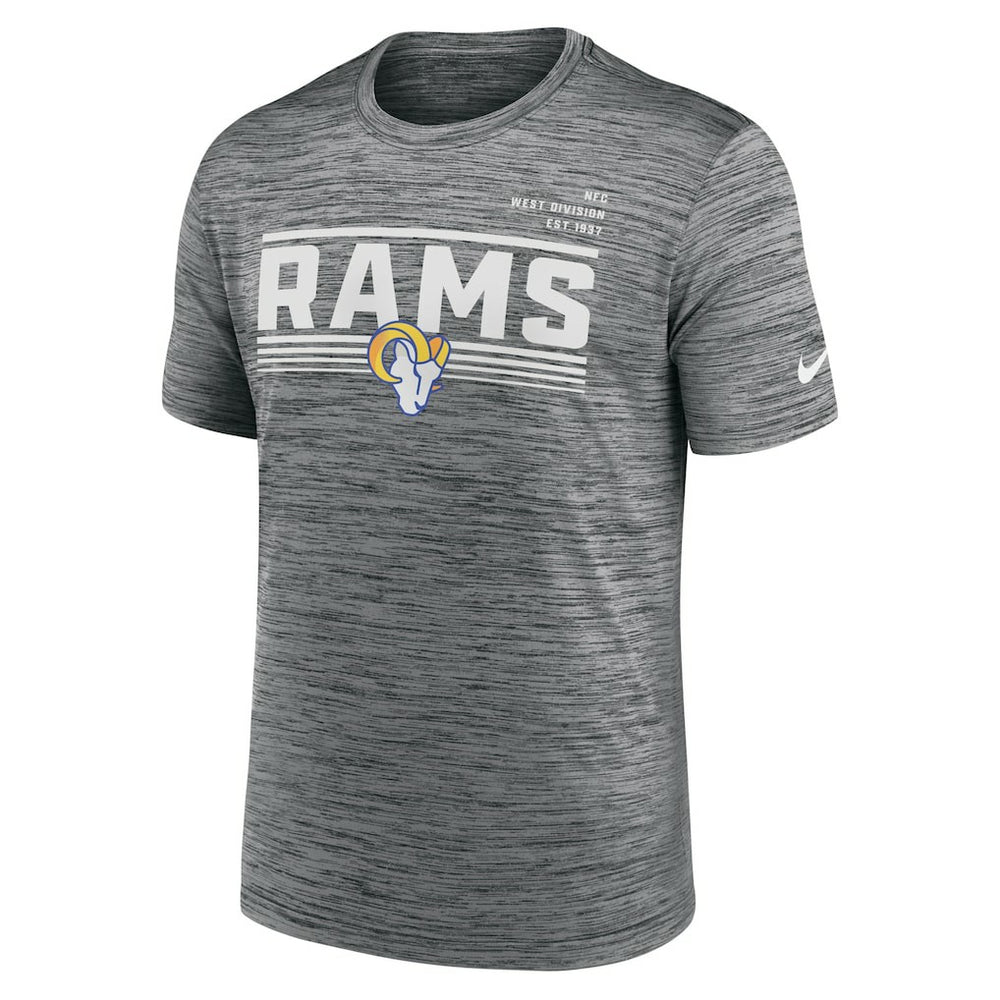 Nike Los Angeles Rams Yardline Velocity Performance T-Shirt Gray