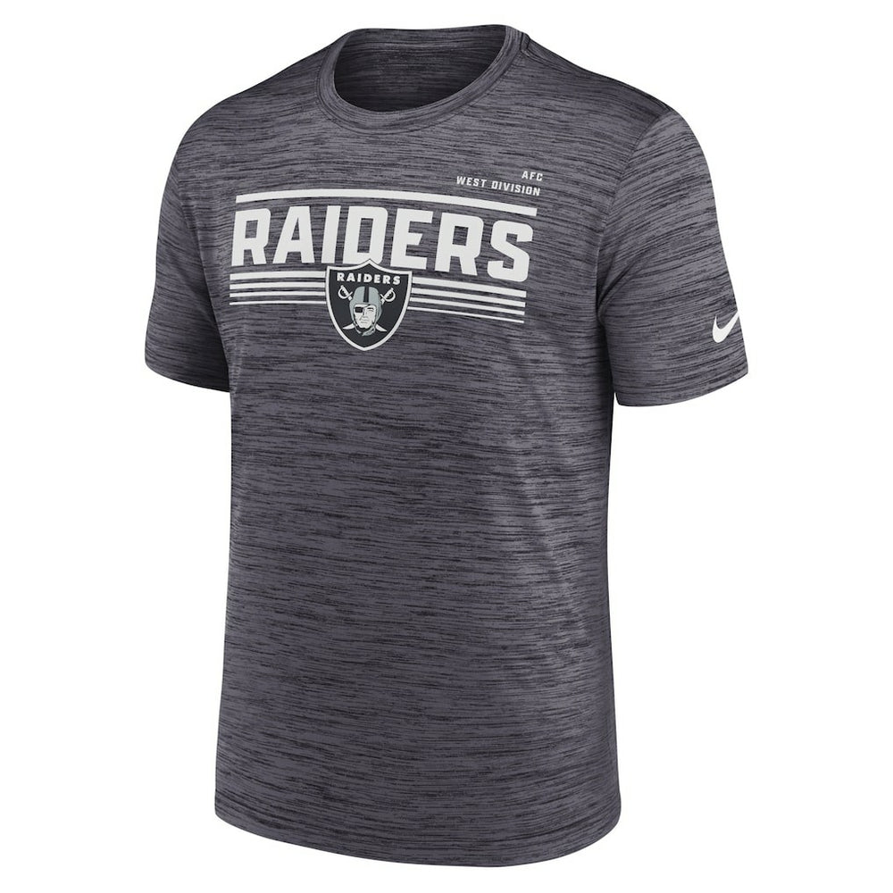 Nike Las Vegas Raiders Yardline Velocity Performance T-Shirt Anthracite
