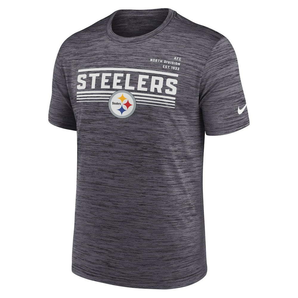 Nike Pittsburgh Steelers Yardline Velocity Performance T-Shirt Anthracite