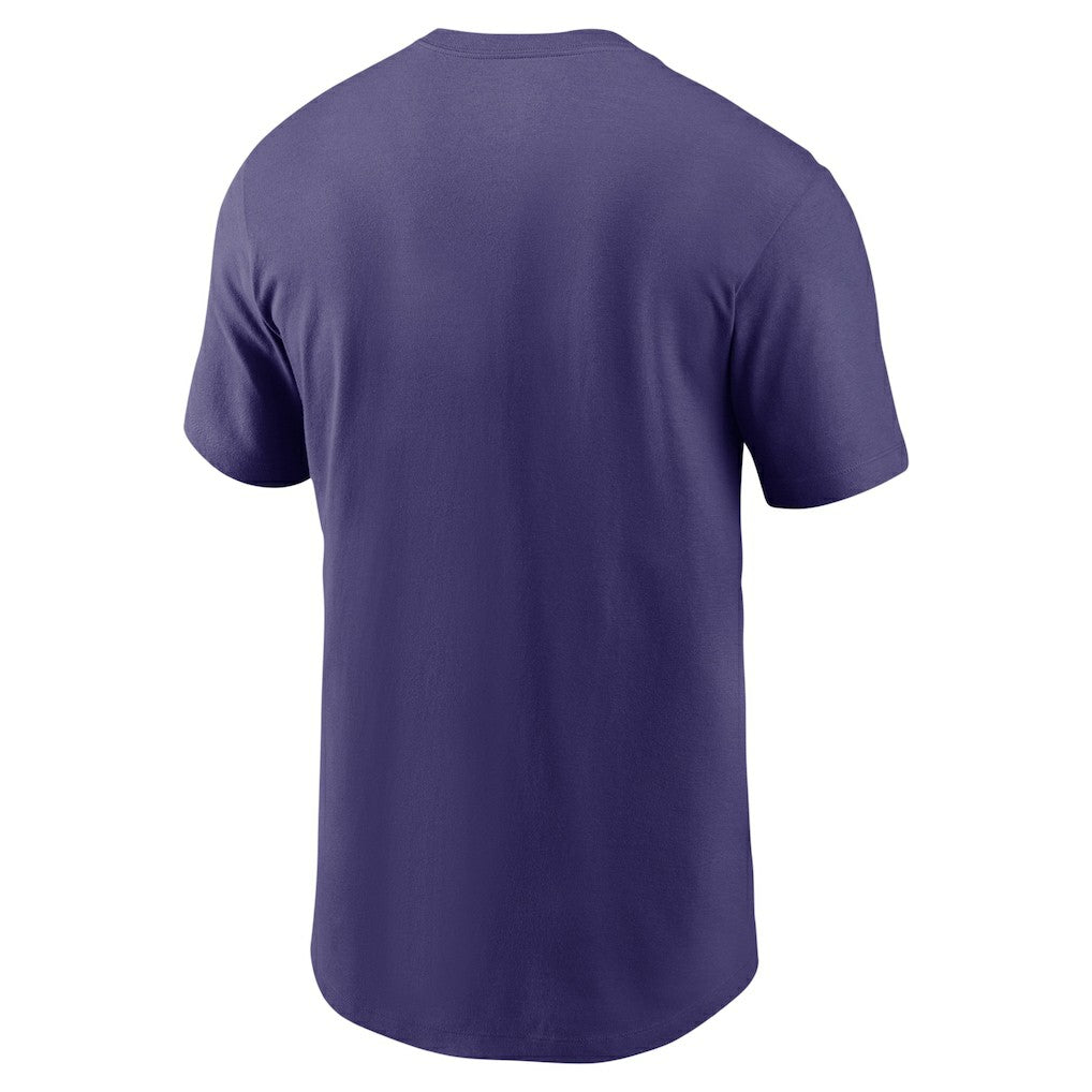 Nike Baltimore Ravens Team Wordmark Essential T-Shirt Purple