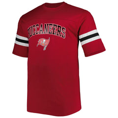 Tampa Bay Buccaneers Big & Tall Arm Stripe T-Shirt Red