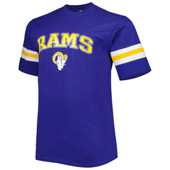 Los Angeles Rams Big & Tall Arm Stripe T-Shirt Royal