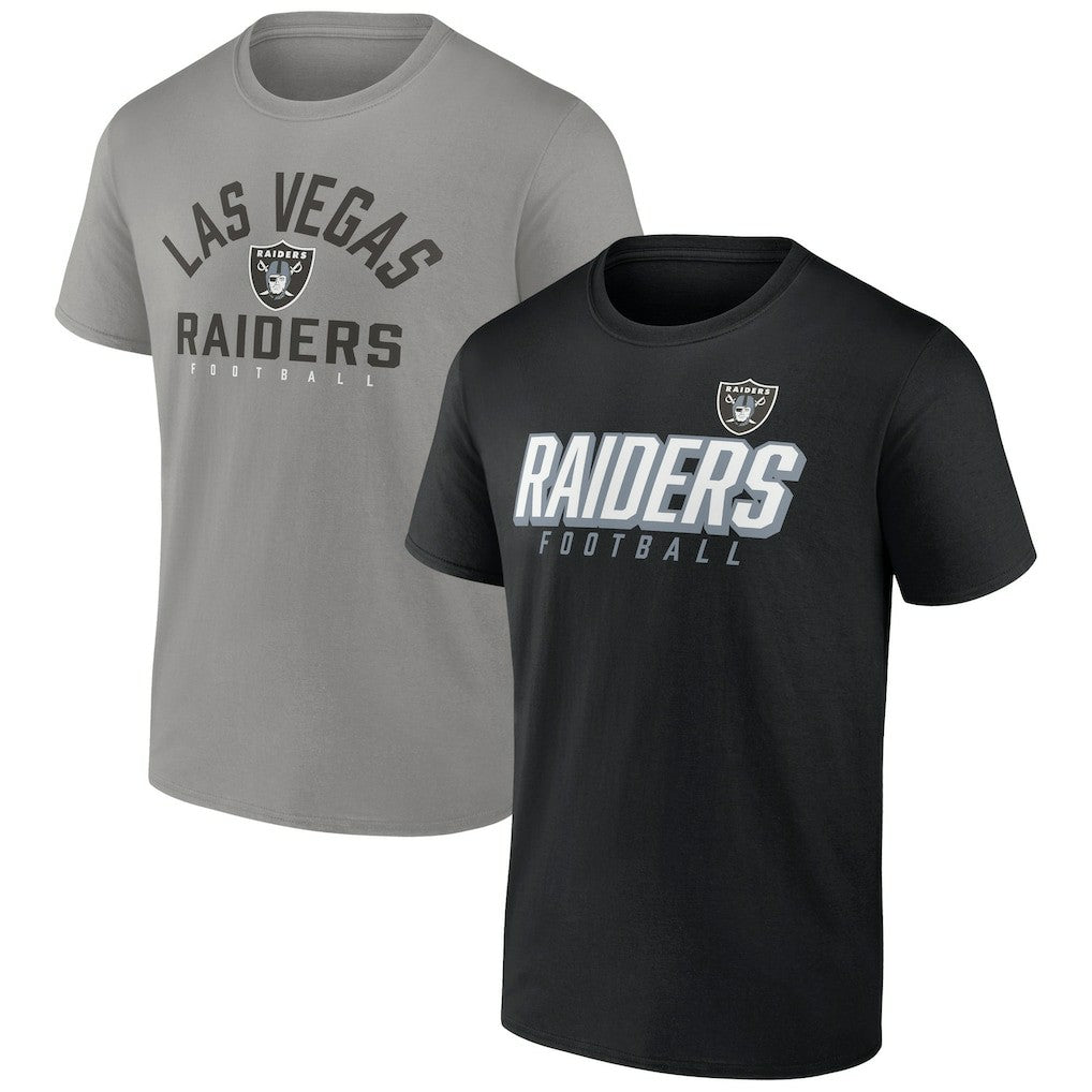 Fanatics Las Vegas Raiders Player Pack T-Shirt Combo Set Black/Silver