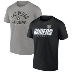 Fanatics Las Vegas Raiders Player Pack T-Shirt Combo Set Black/Silver